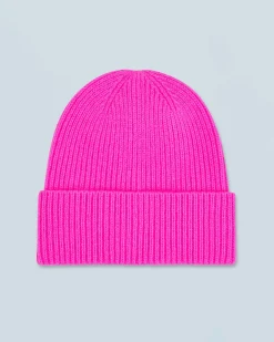 FROM FUTURE Bonnet à Revers à Petites Cotes UtopicPink Sale