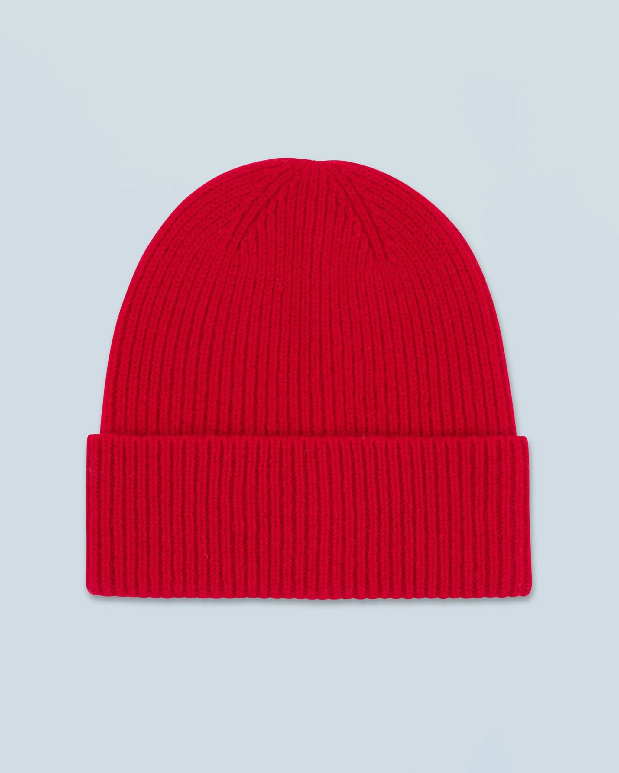 FROM FUTURE Bonnet à Revers à Petites Cotes DarkRed Store