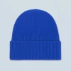 FROM FUTURE Bonnet à Revers à Petites Cotes PopBlue Sale