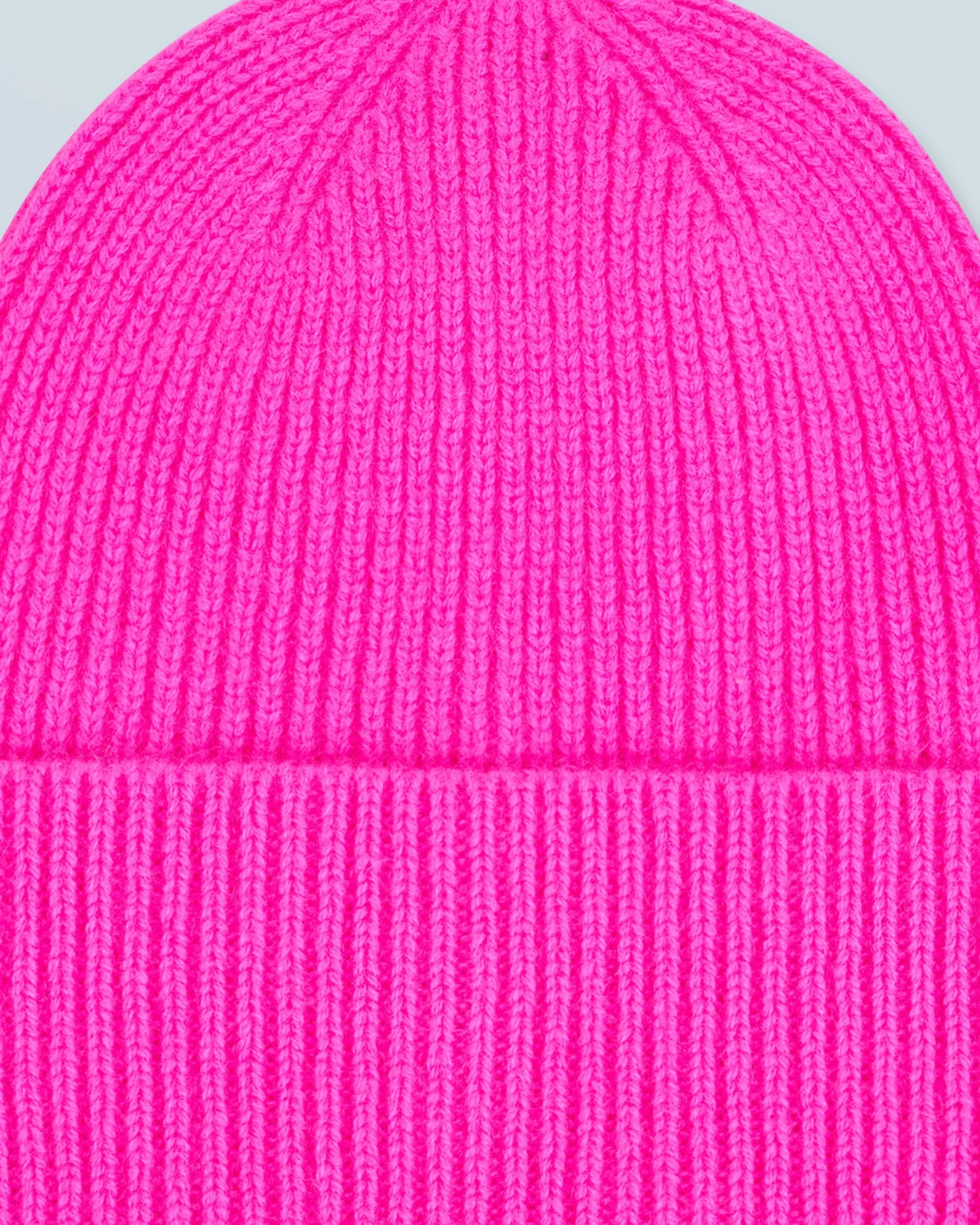 FROM FUTURE Bonnet à Revers à Petites Cotes UtopicPink Sale