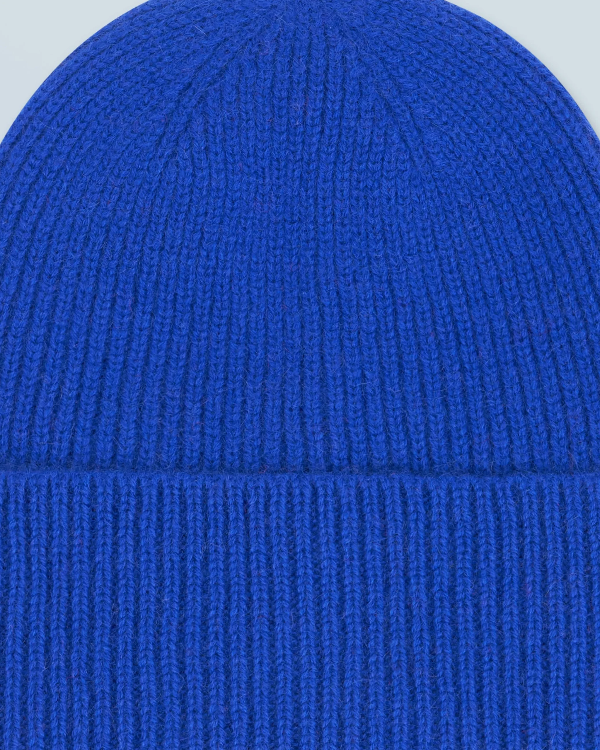FROM FUTURE Bonnet à Revers à Petites Cotes PopBlue Sale