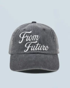 FROM FUTURE Casquette à Visière Courbée WashedBlack Cheap