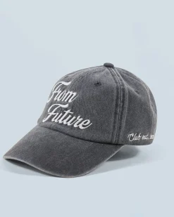 FROM FUTURE Casquette à Visière Courbée WashedBlack Cheap