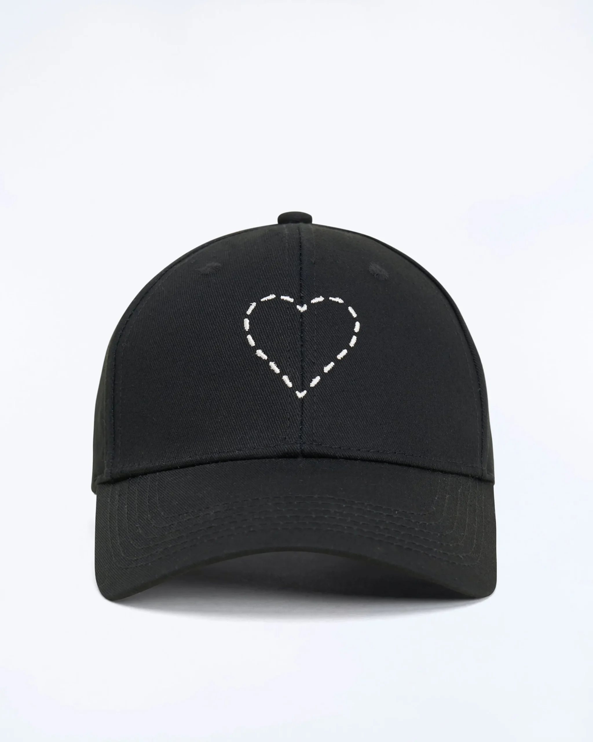 FROM FUTURE Casquette à Visière Courbée Coeur Noir Best Sale