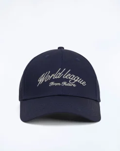 FROM FUTURE Casquette à Visière Courbée World League Navy Fashion