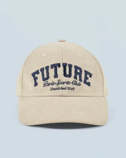 FROM FUTURE Casquette à Visière Courbée Velours Cotelé Sable Hot