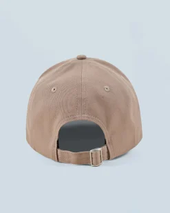 FROM FUTURE Casquette à Visière Courbée Coeur Brodé Taupe Hot
