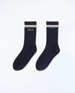 FROM FUTURE Chaussettes Mi-hautes Future Navy Fashion