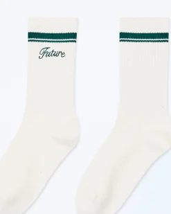 FROM FUTURE Chaussettes Mi-hautes Future Ecru Hot