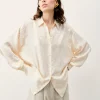 FROM FUTURE Chemise Manches Longues ChampagneJacquard Clearance