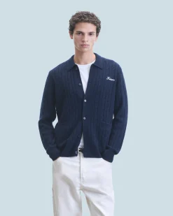 FROM FUTURE Chemise Manches Longues Navy Fashion