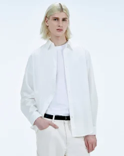 FROM FUTURE Chemise Manches Longues Blanc Best