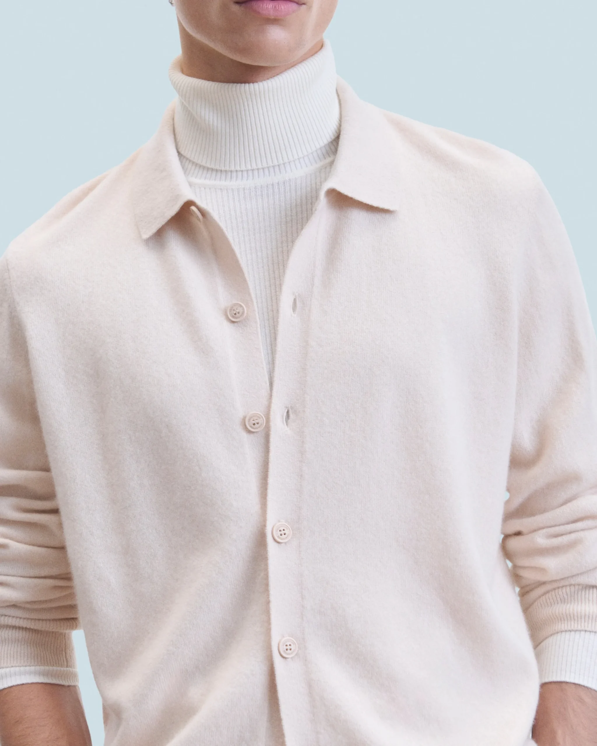 FROM FUTURE Chemise Manches Longues Sable Cheap