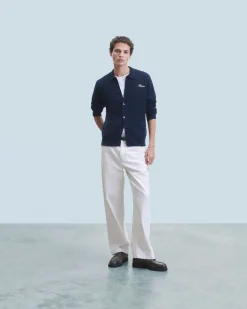 FROM FUTURE Chemise Manches Longues Navy Fashion