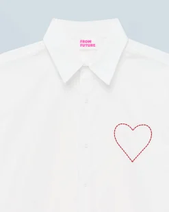FROM FUTURE Chemise Manches Longues Blanc Store