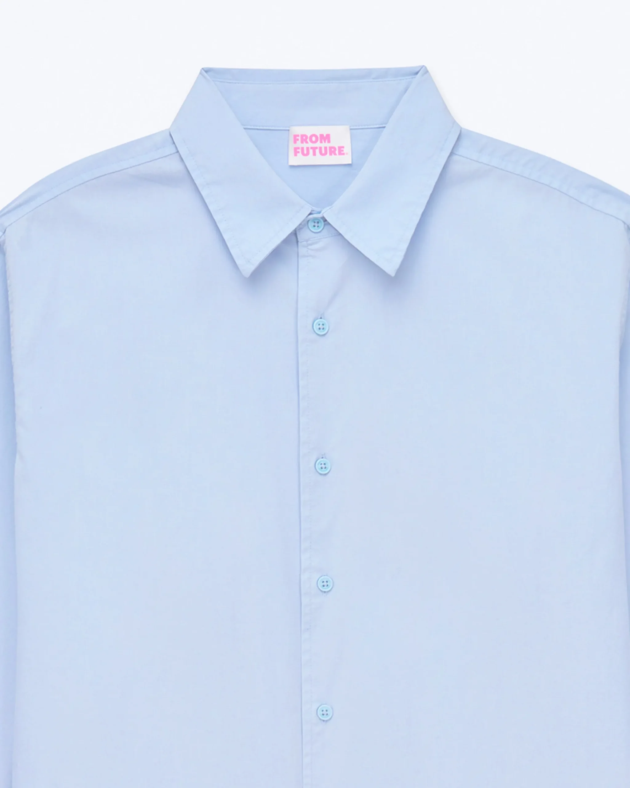 FROM FUTURE Chemise Manches Longues BleuCiel Flash Sale