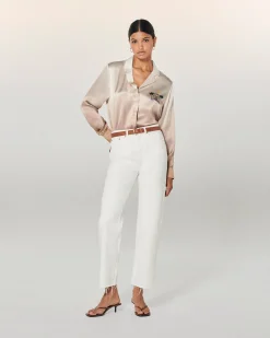 FROM FUTURE Chemise Manches Longues Cassie écru Flash Sale
