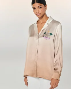 FROM FUTURE Chemise Manches Longues Cassie écru Flash Sale