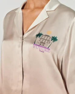 FROM FUTURE Chemise Manches Longues Cassie écru Flash Sale