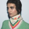 FROM FUTURE Foulard Regular Bande Multicolore Ecru Best