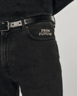 FROM FUTURE JACOB Jean Slim Fit WashedBlack Outlet