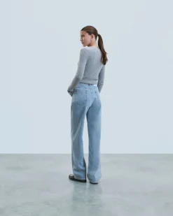 FROM FUTURE Jamie Jean Droit LightBlue Fashion