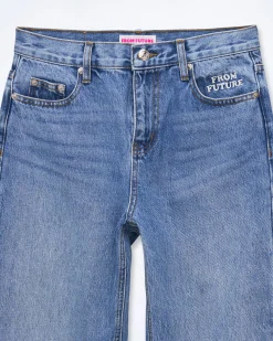 FROM FUTURE Jean Jackie MediumBlue Cheap