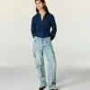 FROM FUTURE Jean Large BleuClair Discount