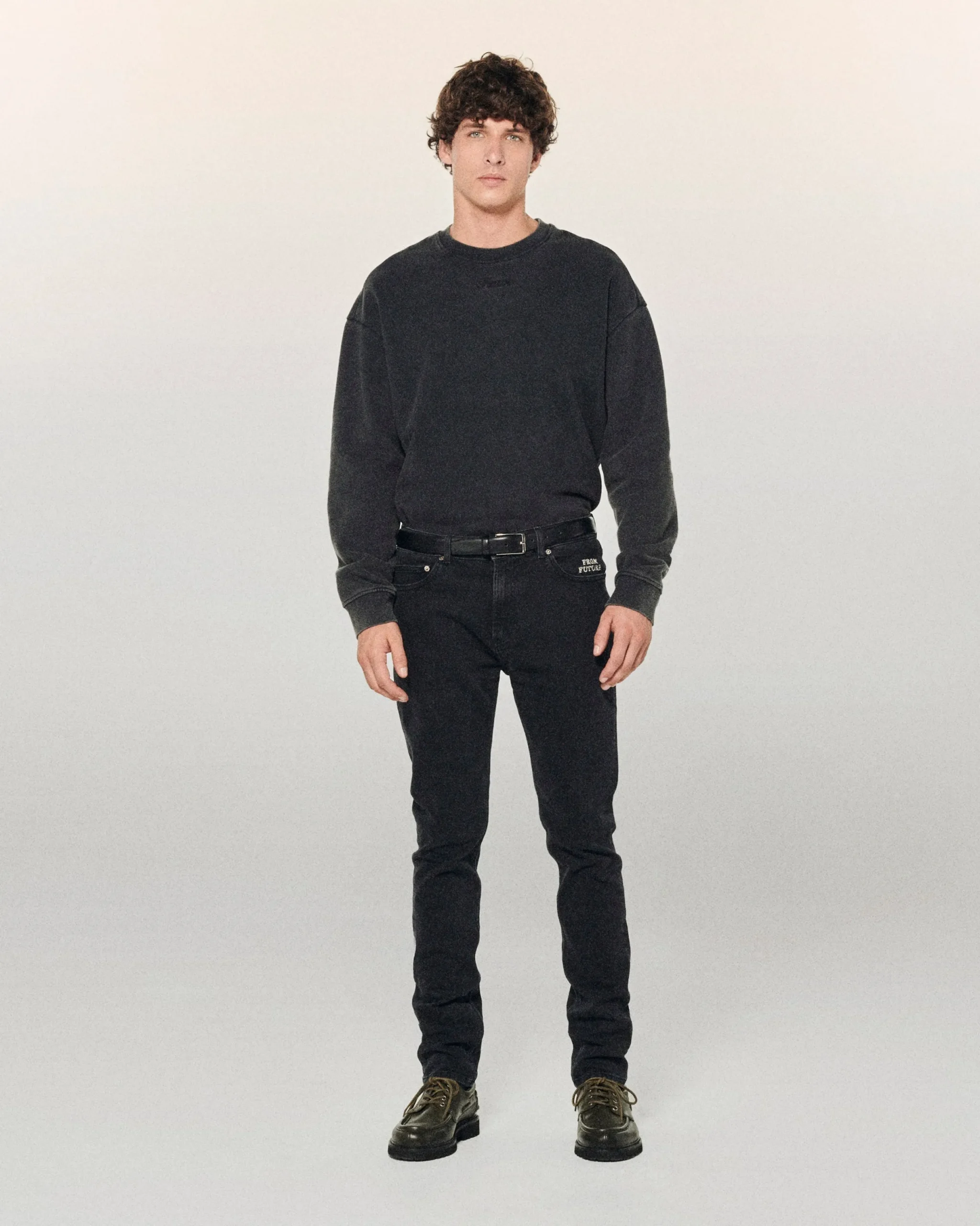 FROM FUTURE Jean Skinny John WashedBlack Clearance