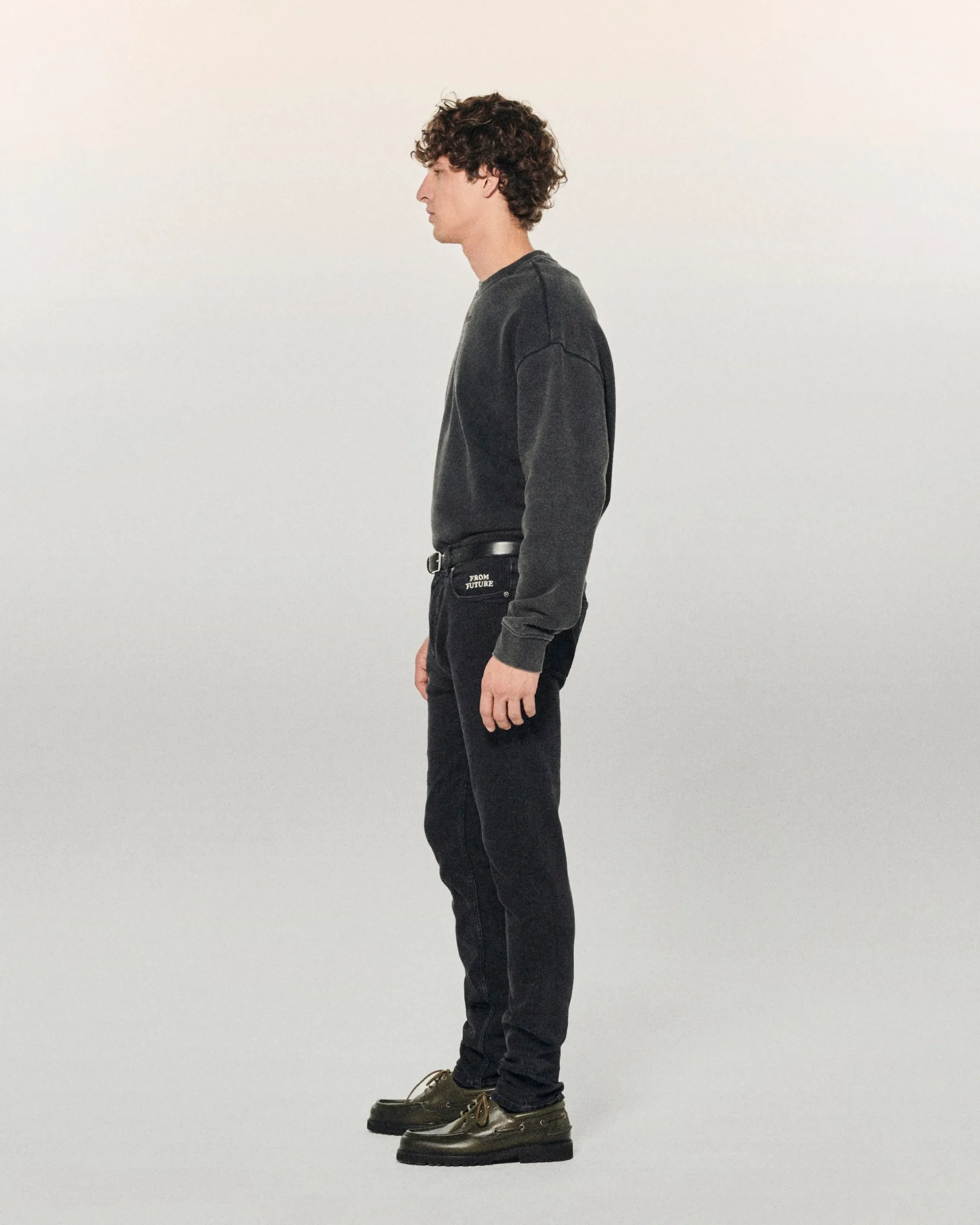 FROM FUTURE Jean Skinny John WashedBlack Clearance