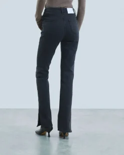 FROM FUTURE Joe Jean Bootcut Fente Noir Flash Sale