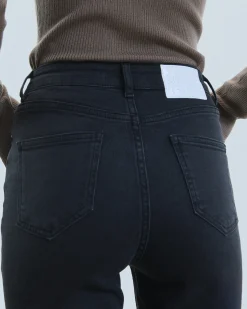 FROM FUTURE Joe Jean Bootcut Fente Noir Flash Sale