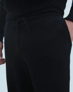 FROM FUTURE Jogging Droit Basique Noir Fashion