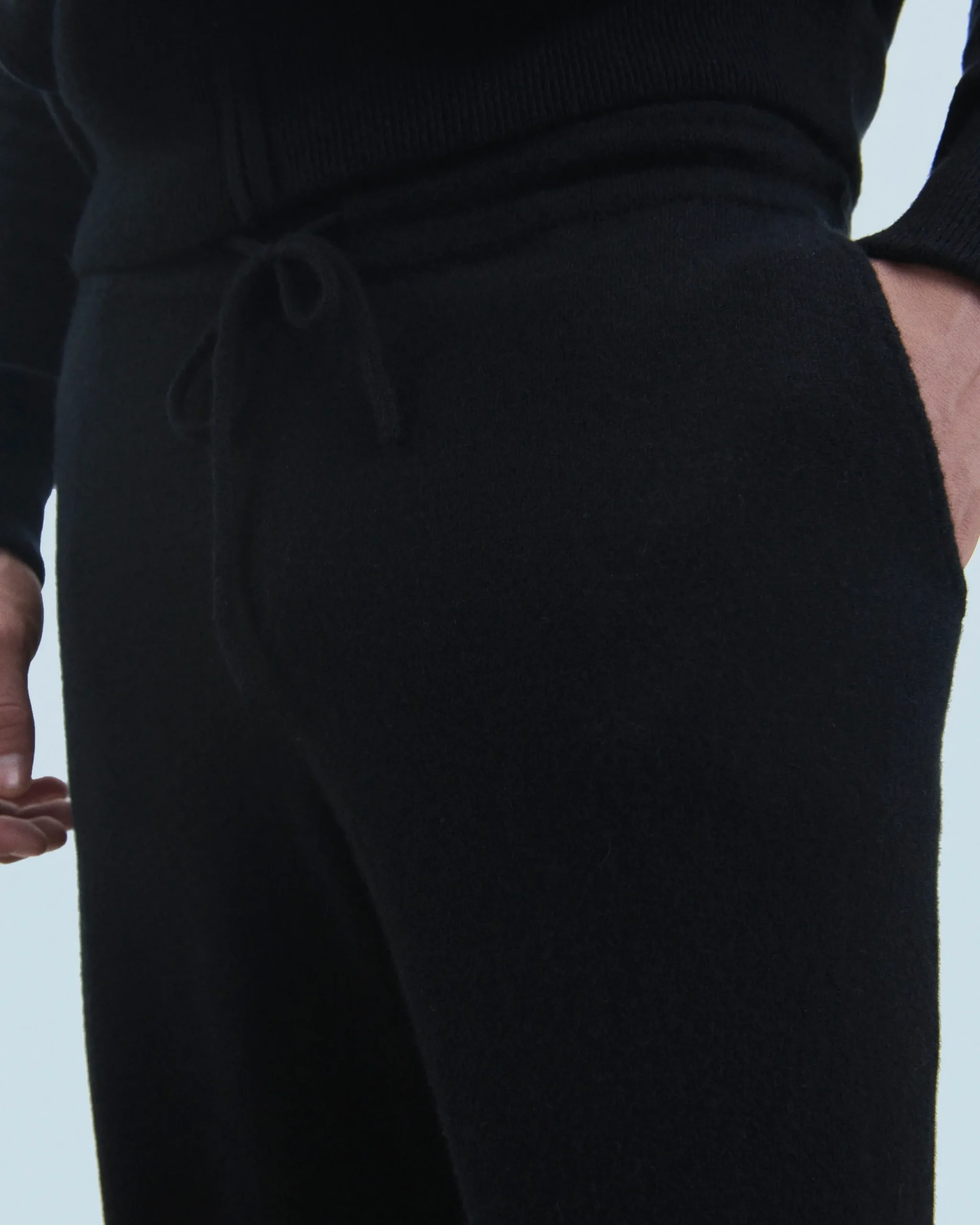 FROM FUTURE Jogging Droit Basique Noir Fashion