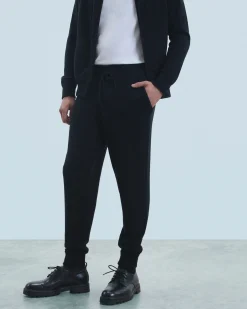 FROM FUTURE Jogging Droit Basique Noir Fashion
