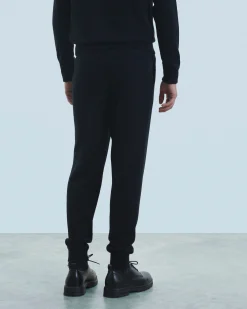 FROM FUTURE Jogging Droit Basique Noir Fashion