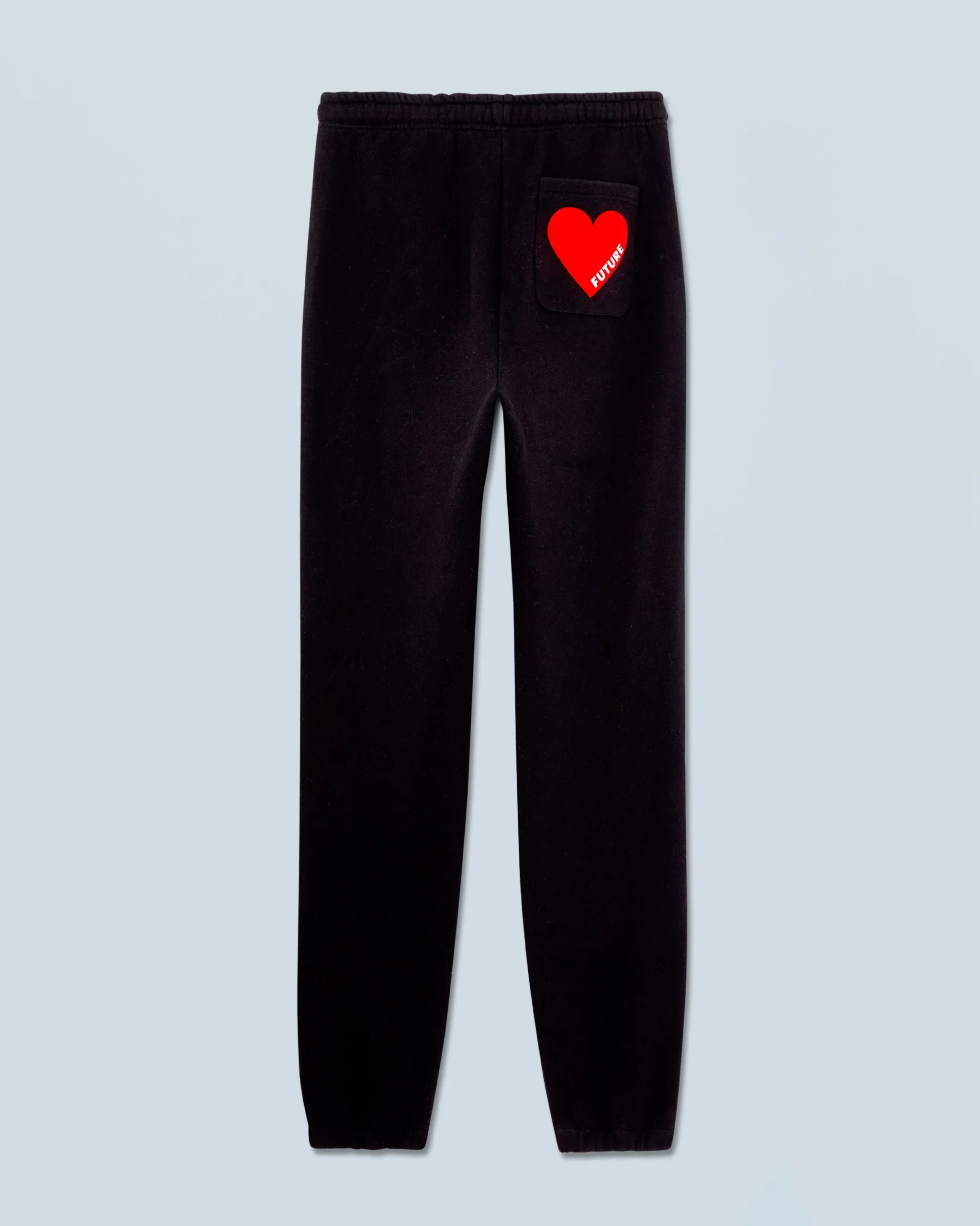 FROM FUTURE Jogging Droit Coeur Noir Hot