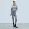 FROM FUTURE Jogging Leggings Seconde Peau GrisChinéFoncé Hot