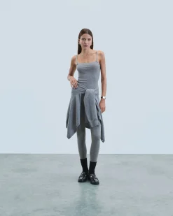 FROM FUTURE Jogging Leggings Seconde Peau GrisChinéFoncé Hot