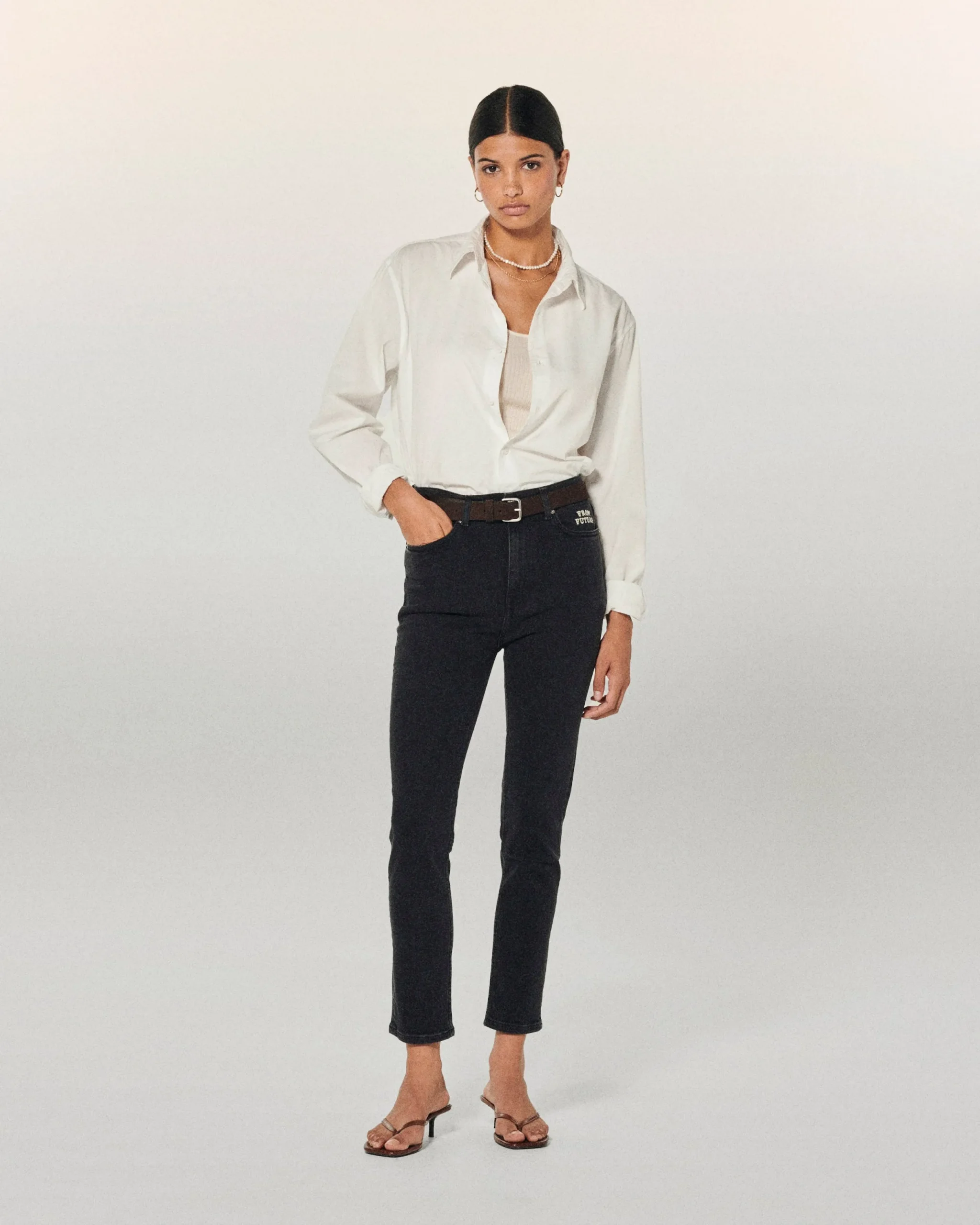 FROM FUTURE JOHNNY Jean Slim Fit Noir Store