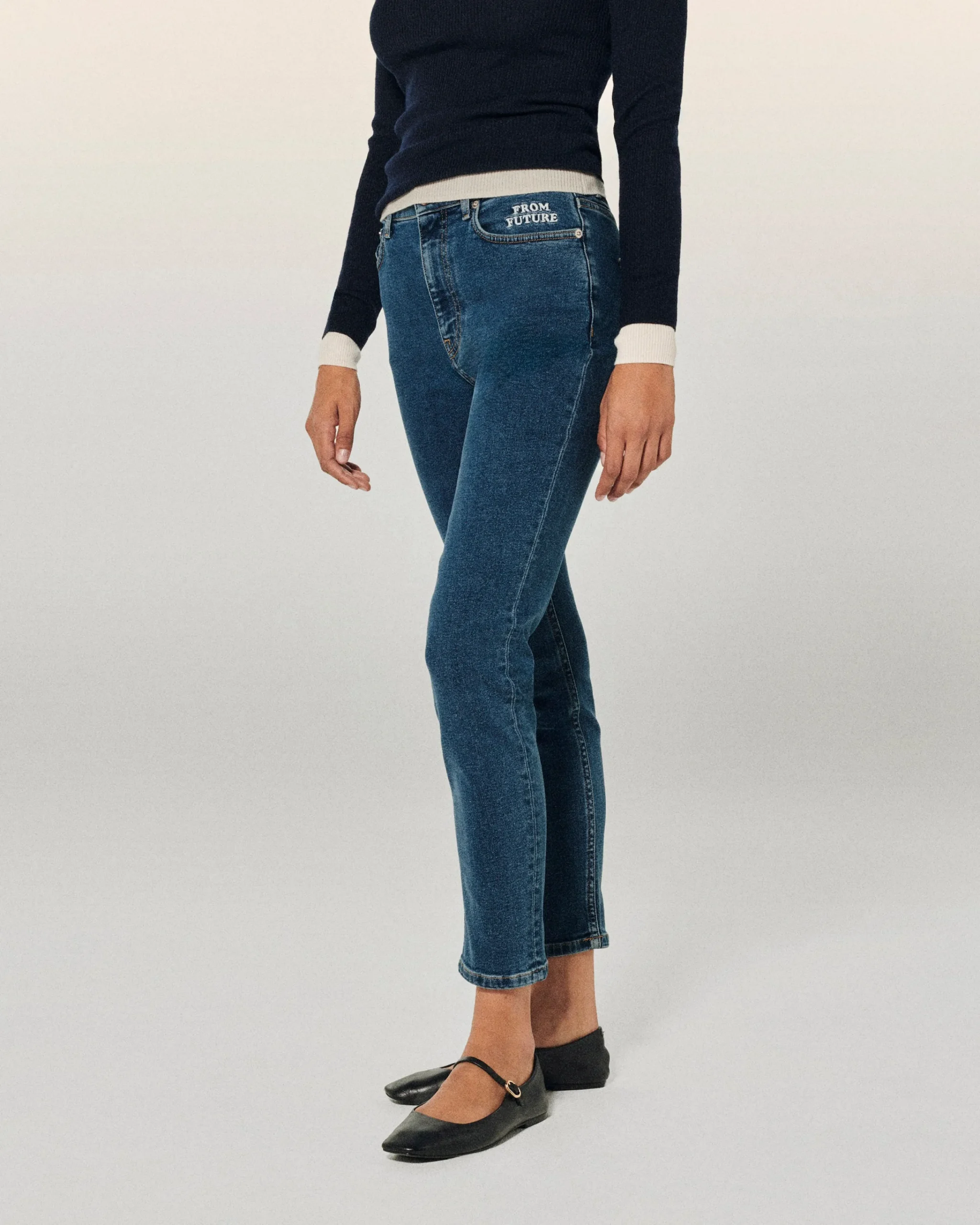 FROM FUTURE JOHNNY Jean Slim Fit BleuFoncé New