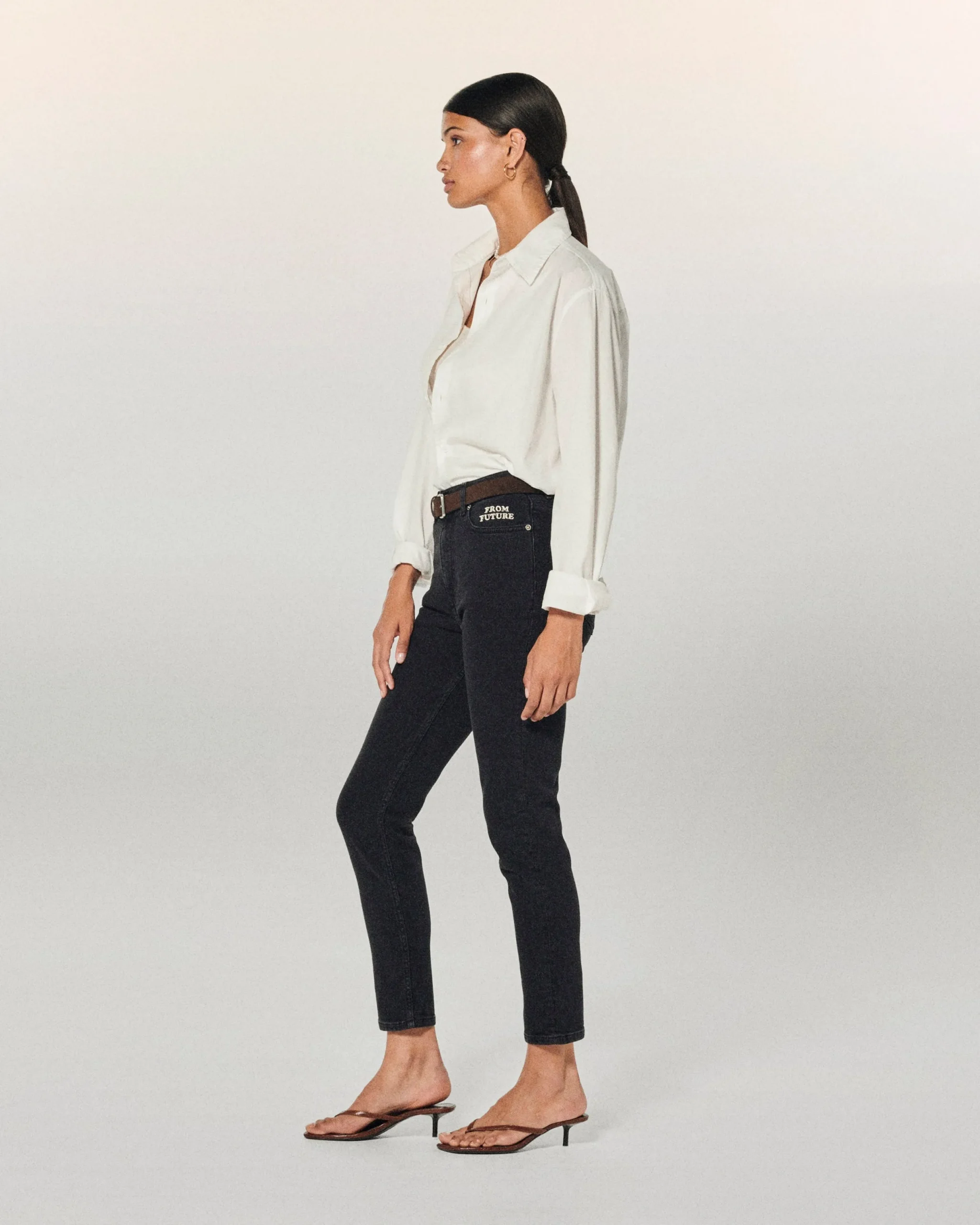 FROM FUTURE JOHNNY Jean Slim Fit Noir Store