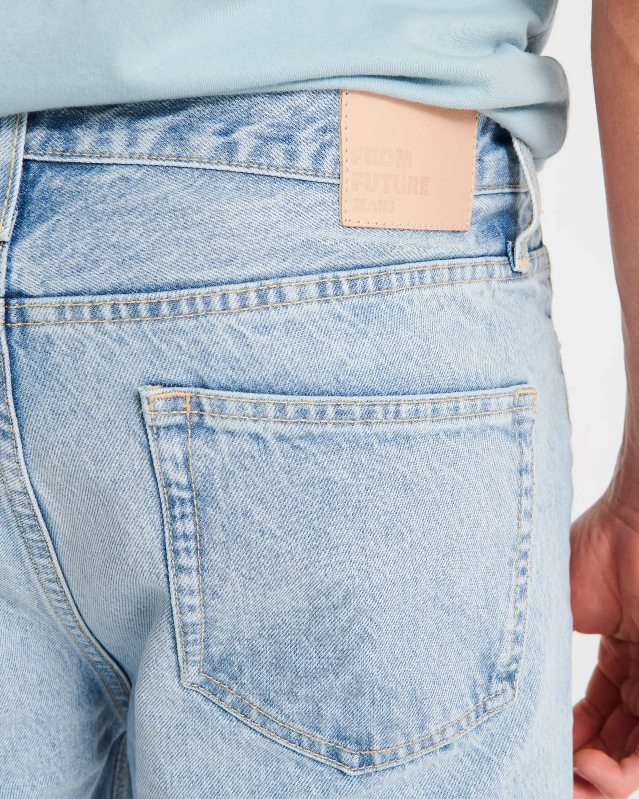 FROM FUTURE JOSH Jean Coupe Baggy LightBlue Online