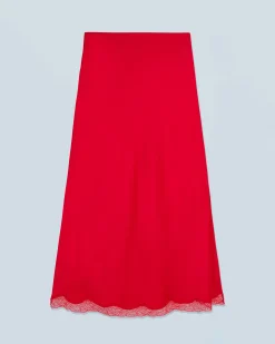 FROM FUTURE Jupe Mi-longue HotRed Sale