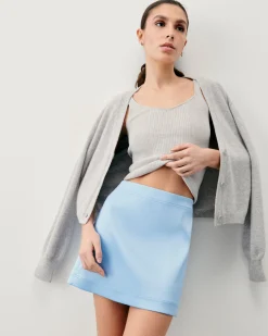 FROM FUTURE Jupe Mini BabyBlue Outlet