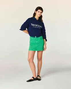 FROM FUTURE Jupe Mini TropicalGreen Hot