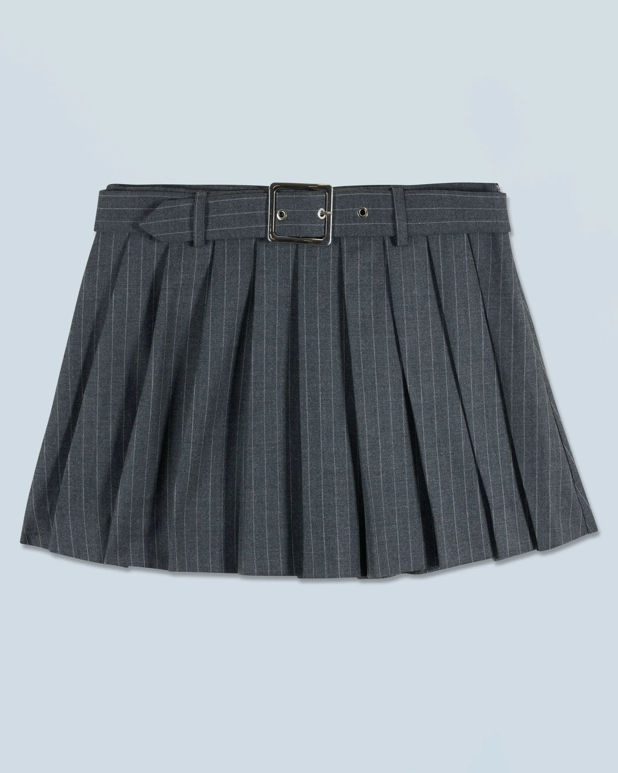 FROM FUTURE Jupe Mini Tailoring RayuresGris Sale
