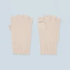 FROM FUTURE Mitaines Courtes Ecru Flash Sale