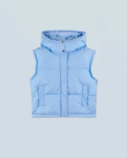 FROM FUTURE Outerwear Doudoune Craquelée BabyBlue Cheap
