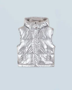 FROM FUTURE Outerwear Doudoune Craquelée Silver Clearance